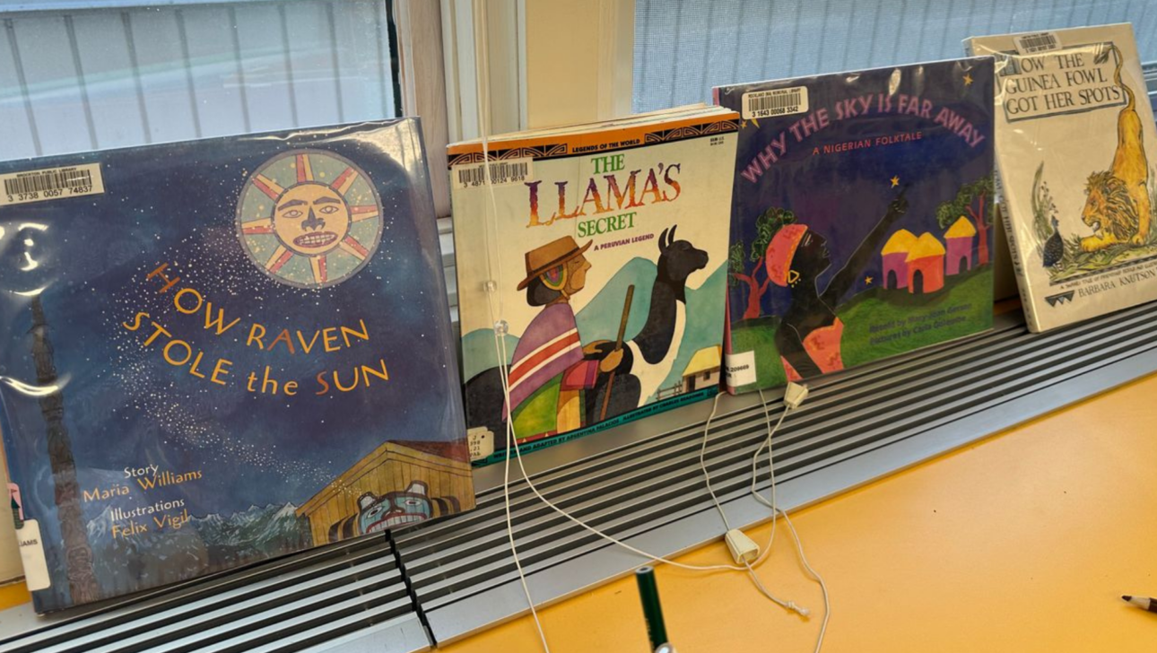 Myth Book Collection on shelf